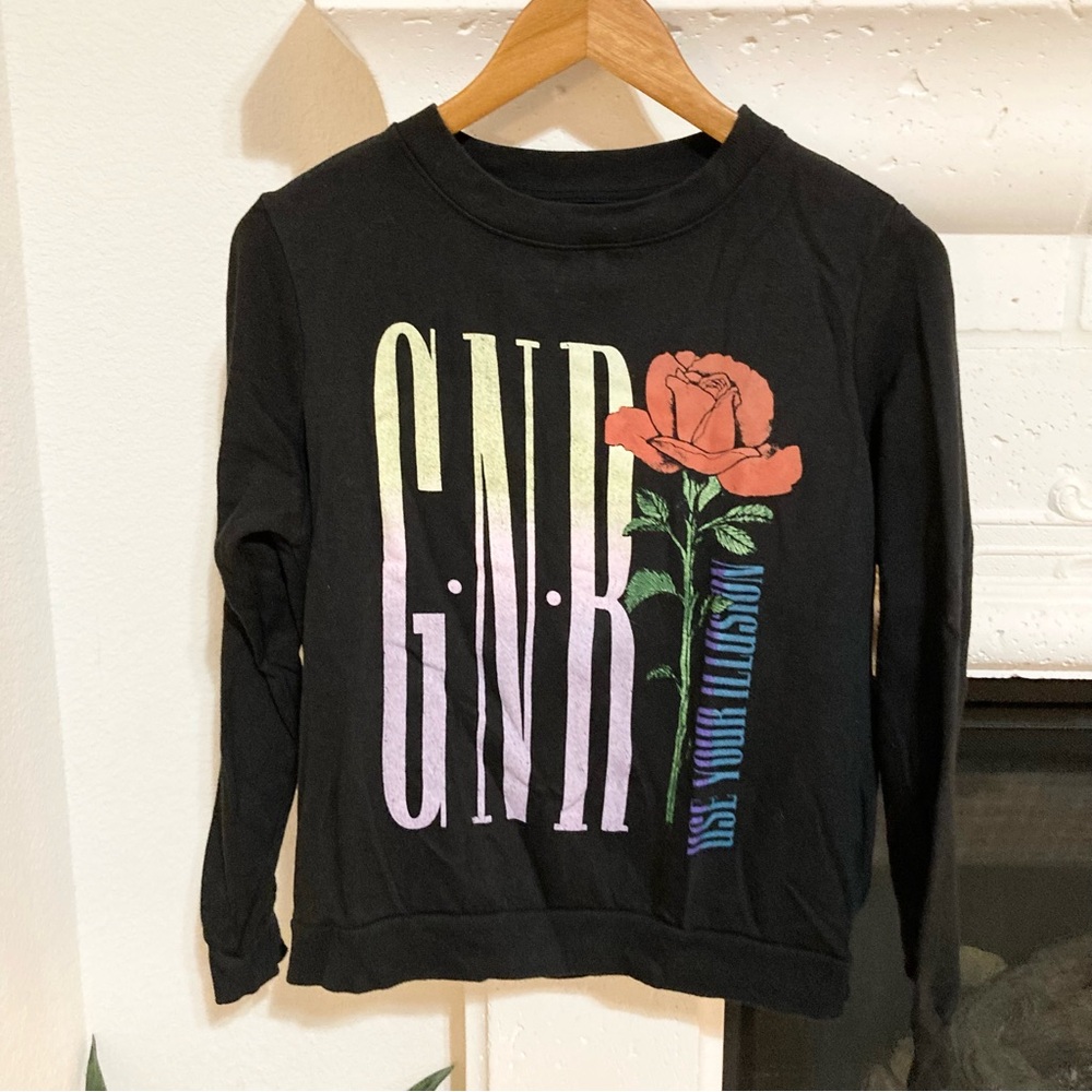 Guns N Roses Black Sweatshirt Size Small Medium S M